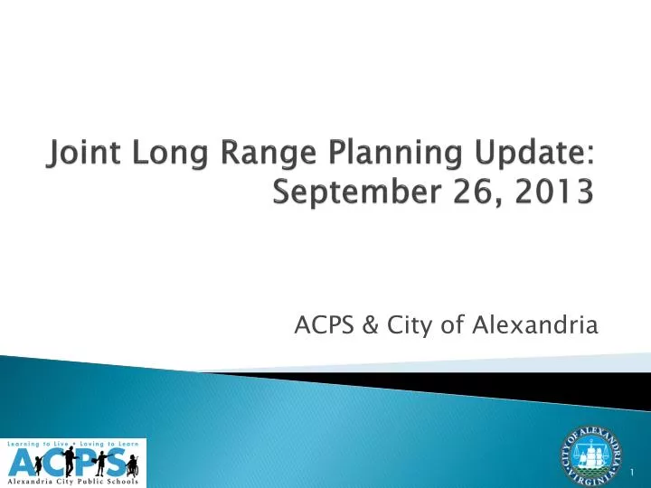 joint long range planning update september 26 2013