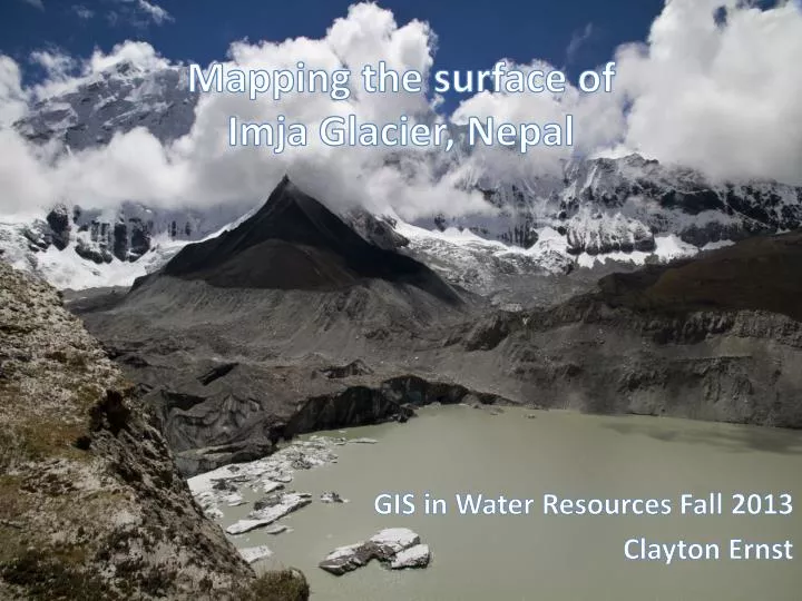 mapping the surface of imja glacier nepal