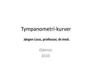 tympanometri kurver
