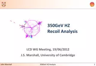 350GeV HZ Recoil Analysis