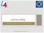 LINAC4 RFQ - slide 1