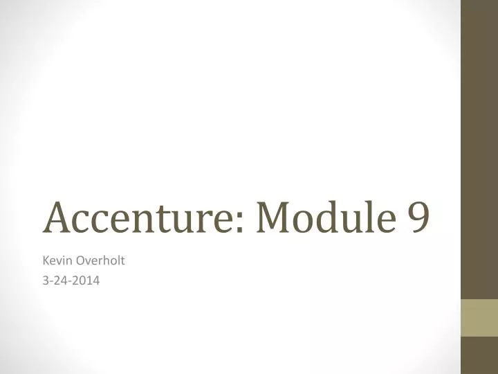 accenture module 9