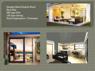 Design Ideas Empire Road Hout Bay 486 sqm Plot 150 sqm Living Artist Impression / Concepts
