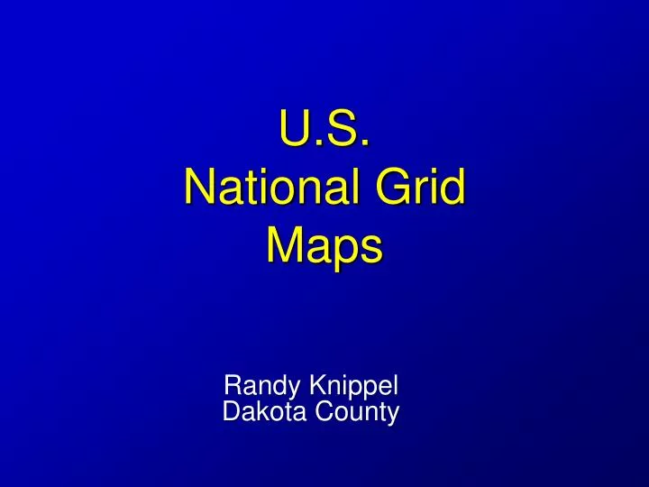 u s national grid maps