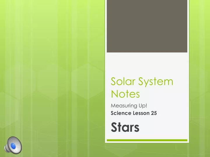 solar system notes