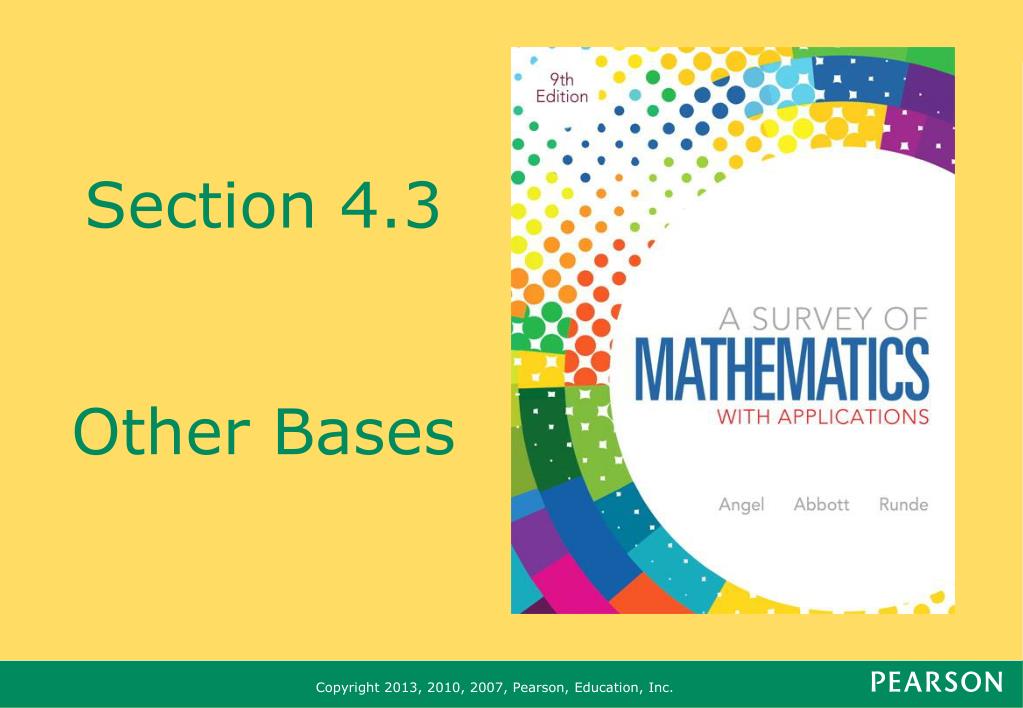 PPT - Section 4.3 Other Bases PowerPoint Presentation, free download ...