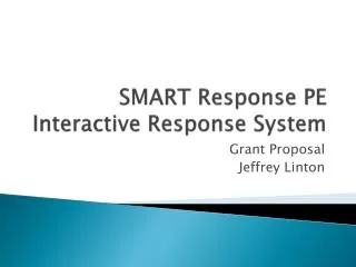 SMART Response PE Interactive Response System