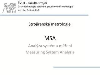 anal za syst mu m en measuring system analysis
