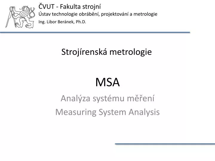 anal za syst mu m en measuring system analysis