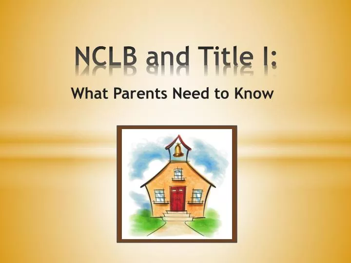 nclb and title i