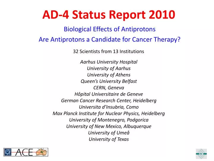 ad 4 status report 2010