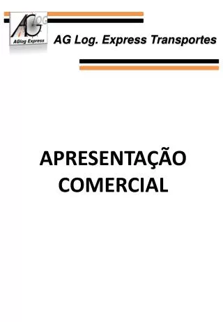 apresenta o comercial