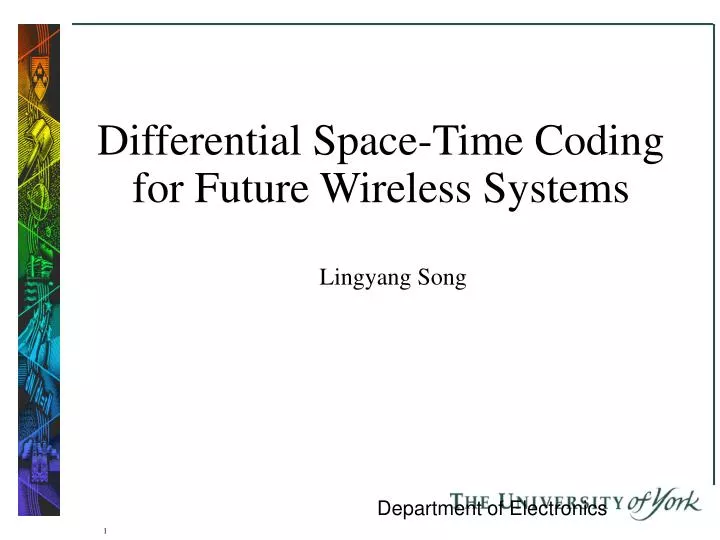 differential space time coding for future wireless systems