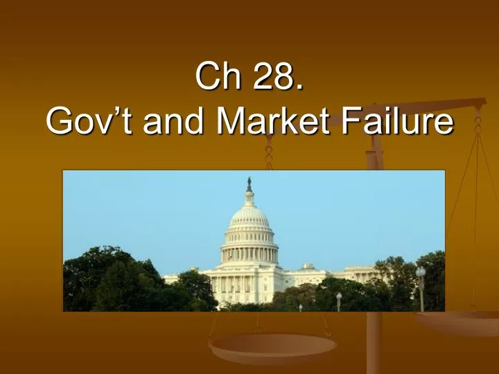 ch 28 gov t and market failure