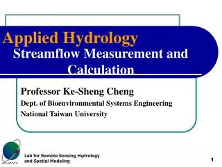 Streamflow Measurement and Calculation