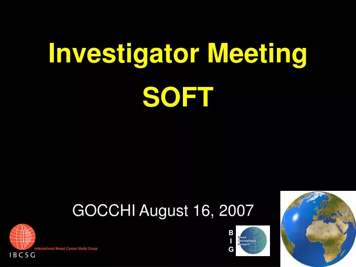 investigator meeting soft