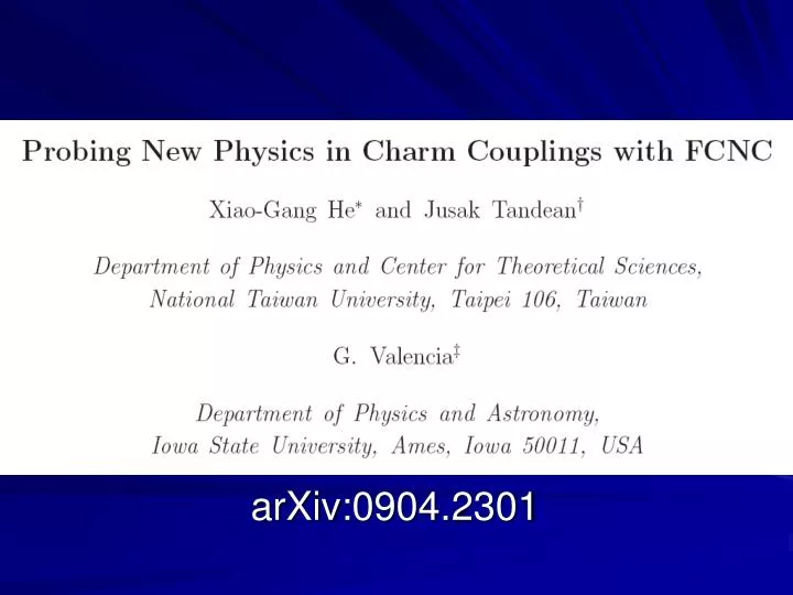 arxiv 0904 2301