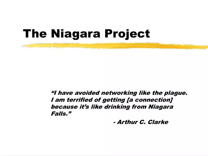 the niagara project