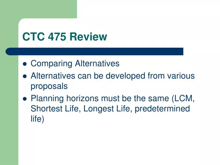 ctc 475 review