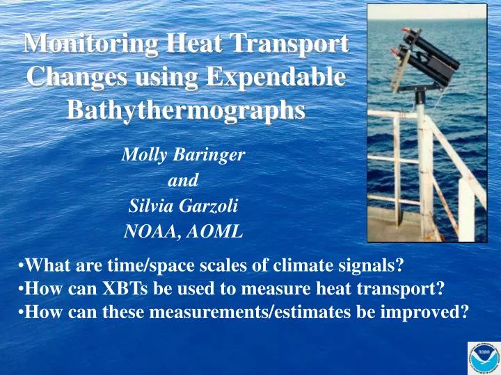 monitoring heat transport changes using expendable bathythermographs