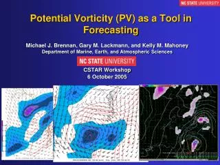 Potential Vorticity (PV) as a Tool in Forecasting