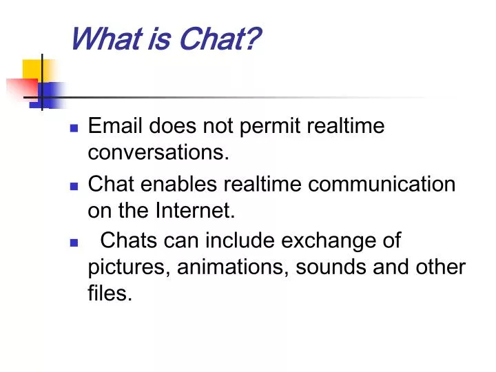 what is chat