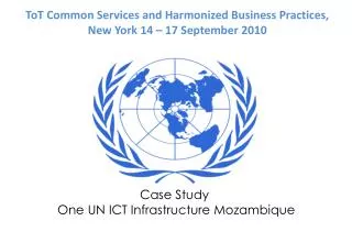 Case Study One UN ICT Infrastructure Mozambique