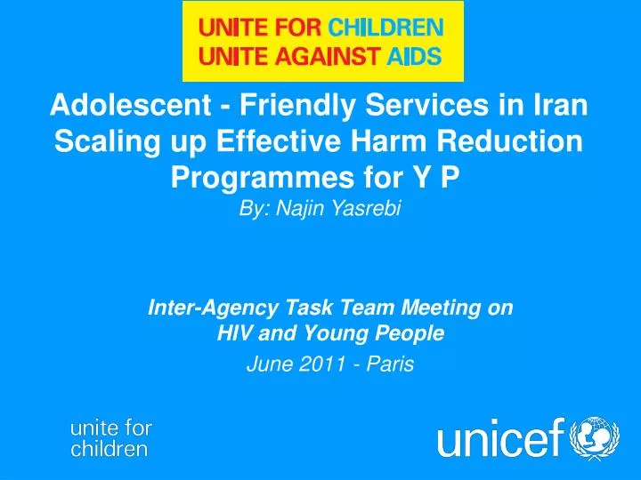 inter agency task team meeting on hiv and young people june 2011 paris