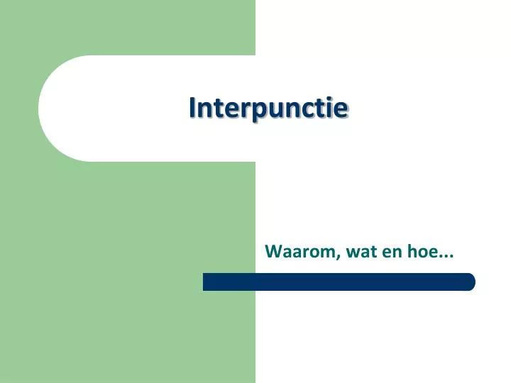 interpunctie