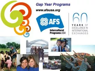 Gap Year Programs afsusa