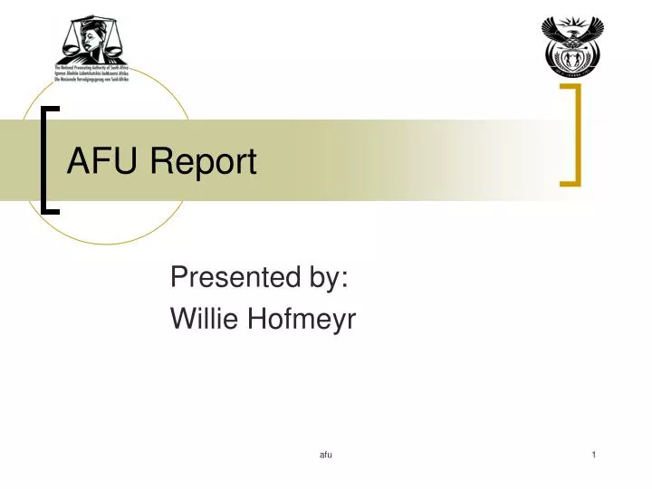 afu report