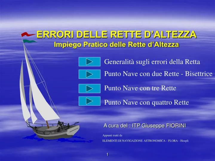 errori delle rette d altezza impiego pratico delle rette d altezza