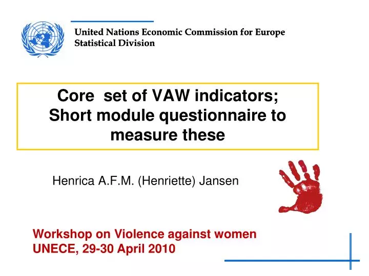 core set of vaw indicators short module questionnaire to measure these