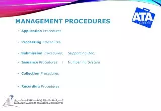 Management Procedures