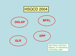 HSQCD 2004