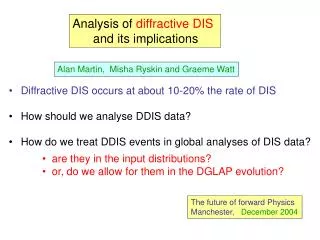 Analysis of diffractive DIS and its implications