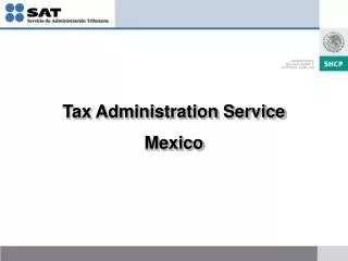 Tax Administration Service Mexico