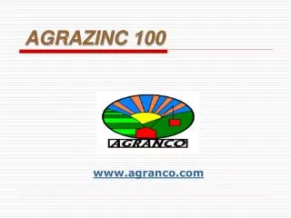 AGRAZINC 100