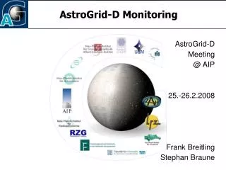 AstroGrid-D Monitoring