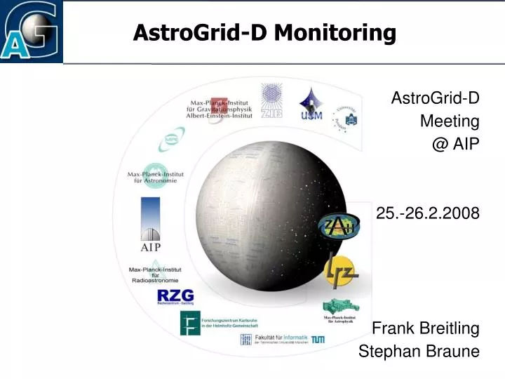 astrogrid d monitoring
