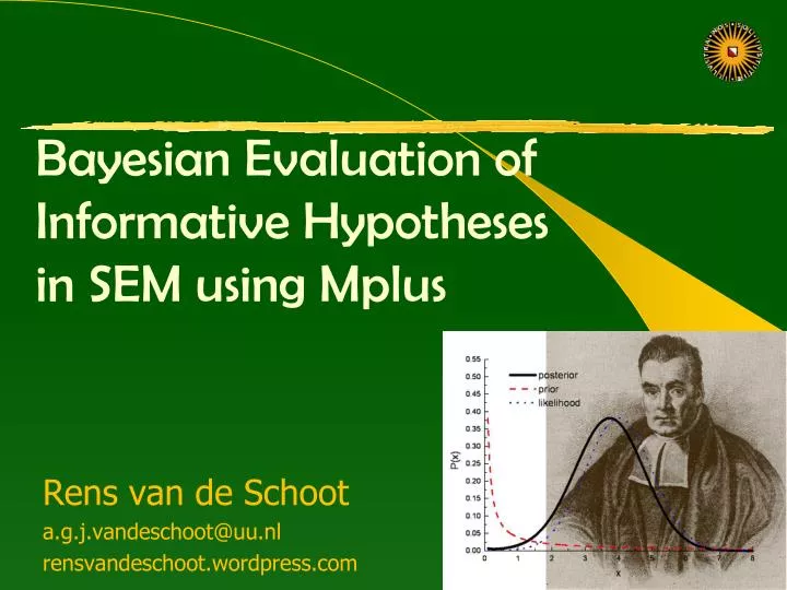 bayesian evaluation of informative hypotheses in sem using mplus