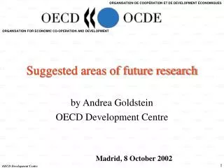 Suggested areas of future research