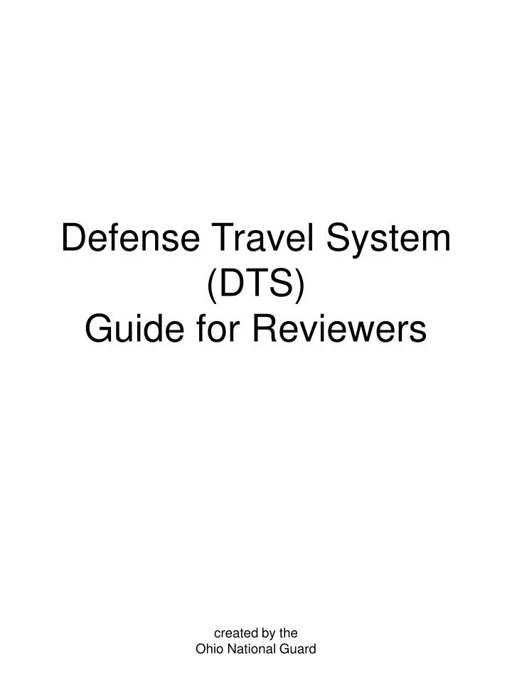 defense travel system (dts) guide 2