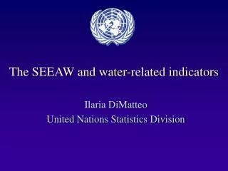 The SEEAW and water-related indicators