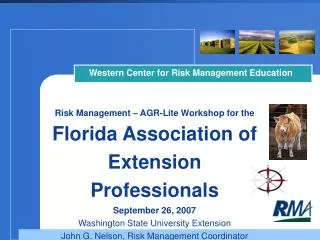 Western Center for Risk Management Education