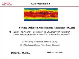 Service Oriented Atmospheric Radiances (SOAR)