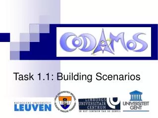 Task 1.1: Building Scenarios