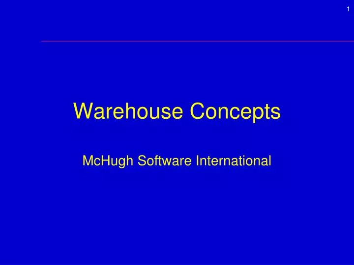 warehouse concepts