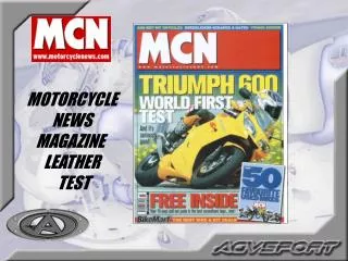 MOTORCYCLE NEWS MAGAZINE LEATHER TEST