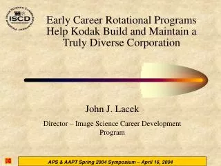 Early Career Rotational Programs Help Kodak Build and Maintain a Truly Diverse Corporation